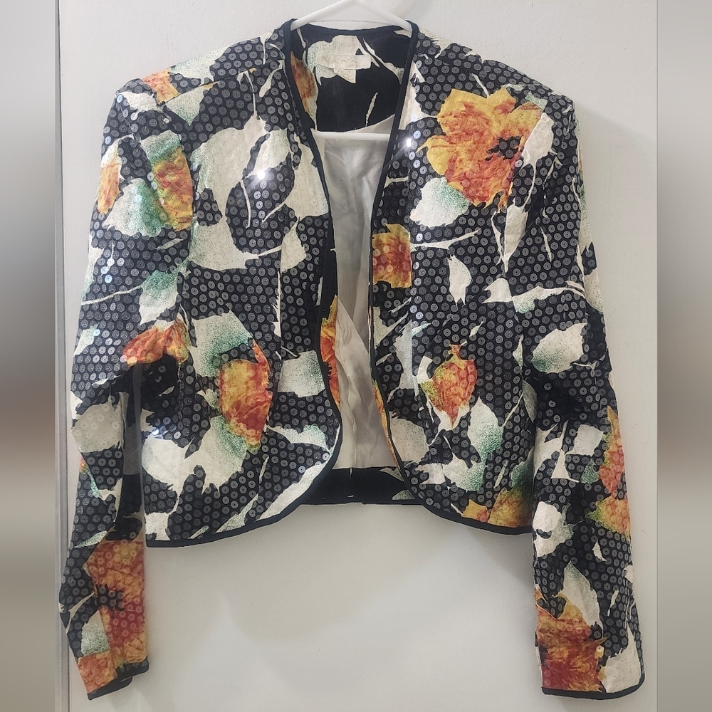 Nana Floral Women's Jacket, Size 16